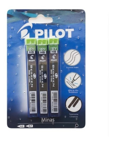 Minas Para Portaminas Pilot 0.7 Hb X 3 Uds