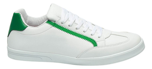 Tenis Blanco Verde Para Hombre Urbanos Rick Casuales Fareli