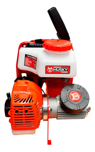 Nebulizador A Gasolina Husky 1.8 Hp 52 Cc 2.8 L Technolancer Color Naranja