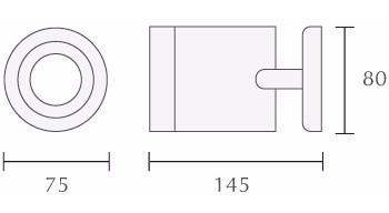 Imagen 2 de 2 de Aplique Spot Para Exterior Fw Dicro Con Lámpara