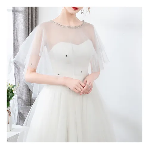 Capelets For Women Tulle Shawls Evening Dress Wraps Tops Lac