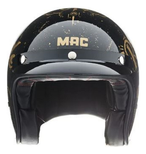 Casco Custom Moto Scooter Mac Lucky Brillo Ride Or Die M