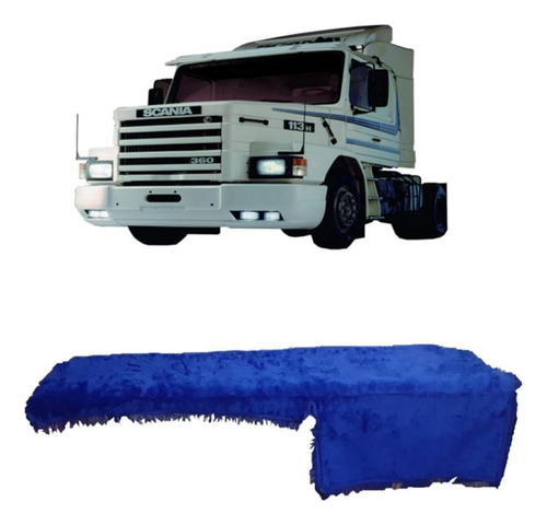 Capa De Painel Chinil Sem Logo Para Scania 113 Azul