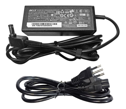 Cargador Orig. Notebook Acer Aspire Es1-433g ( 19v - 2.37a )