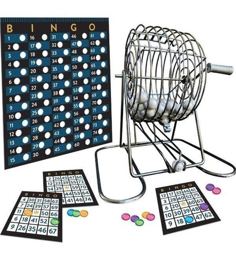 Juego De Mesa Bingo,metal, Clasico, Salón 244 Piezas