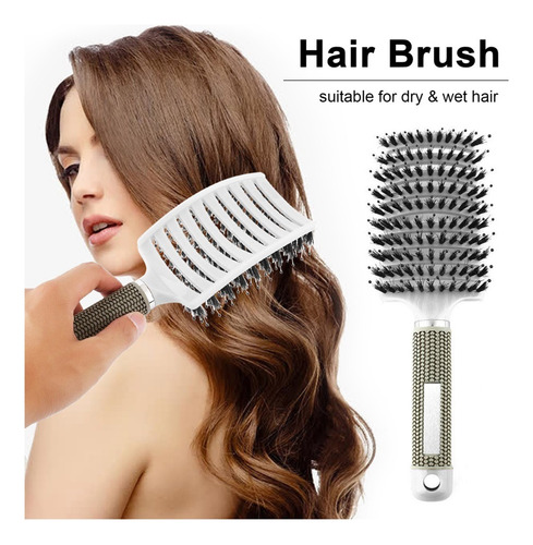 - Peine Con Ventilación Para Desenredar El Cabello Liso Y