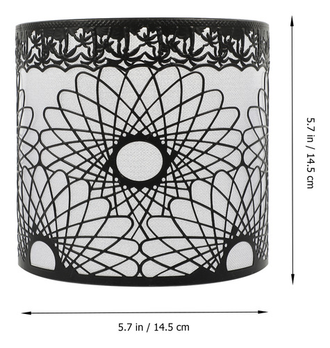 Candelabro De Pared Negro Con Pantalla Tipo Candelabro Negra