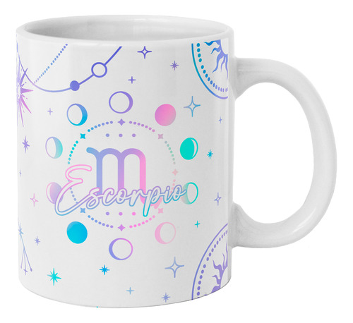 Taza Diseño Para Mujer Signo Zodiaco Escorpio