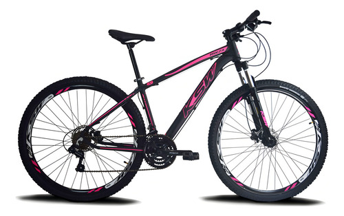 Bicicleta Ksw Aro 29 Freios Hidraulico 24v Câmbio Shima + K7 Cor Rosa