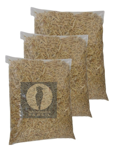 Serragem Coelho Hamster Passáro 3 Pacotes 1,05 Kg Cor Amarelo