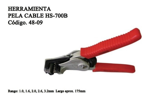 Herramienta Pela Cable Hs-700b 175mm X 1 Pieza Oferta