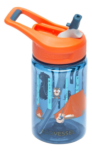 Botella Niños Ecovessel Splash Kids Tritan 355ml Libre Bpa Color Camping