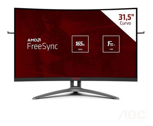 Imagem 1 de 6 de Monitor Gamer 31,5 Aoc Agon Curved - Ag323fcxe 165hz