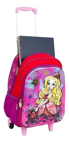 Mochila Ever After High Apple White 3d Rodinhas G Sestini