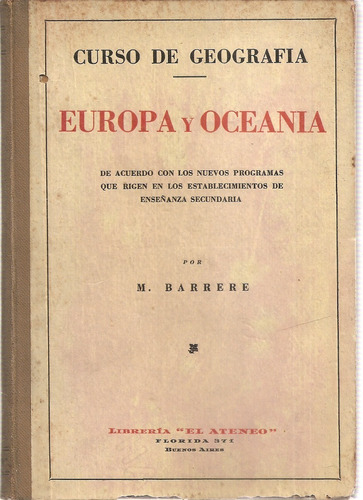 Geografia Europa Y Oceania - Barrere - El Ateneo 