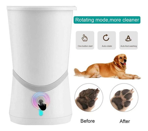 Limpiador Automatico Patas Para Mascotas Recargable Portatil