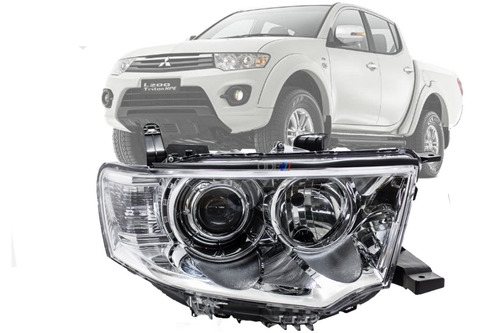 Farol L200 Triton Hpe 13/... Pajero Dakar Lado Direito