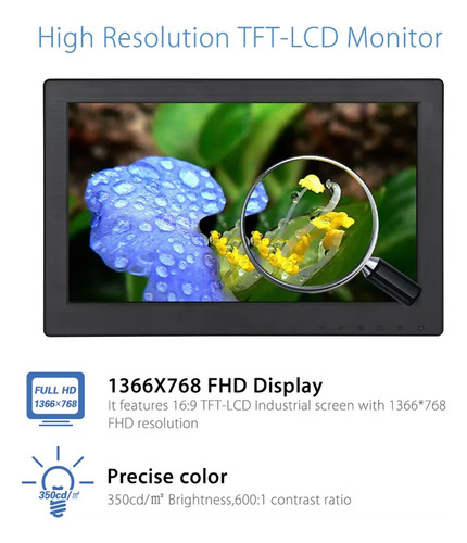 Monitor Gamer TFT con pantalla de 7" 127V