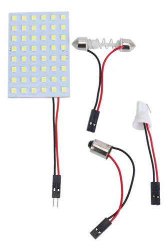 Panel De Luz Led Blanco 1210 Smd 48 Para Interior De Coche W