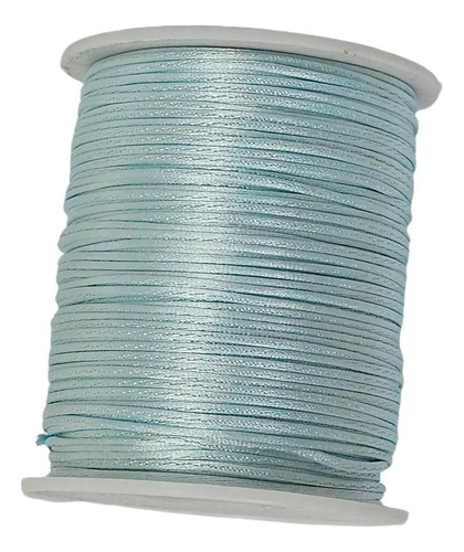 Cordão Rabo De Rato Trader 1mm C/100 Metros - A Cor Cor Azul Claro (56)