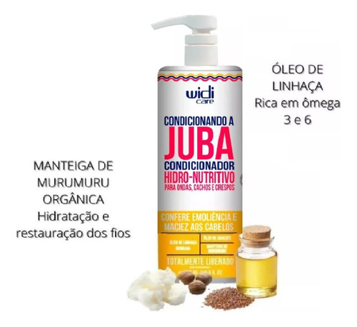 Kit Shampoo E Condicionador E Sete Oleos Juba Widi Care 1l