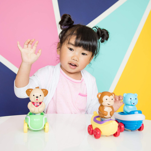 Toy Educational Insights Zoomigos Hippo Con Rowboat Zoomer