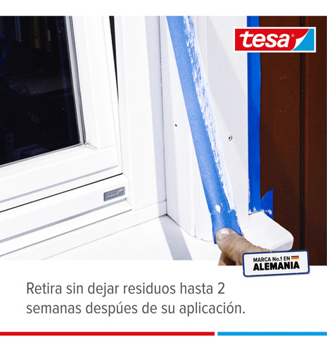Pack X10und Cinta Enmascarar Protección Uv 14d 50mx25mm Azul