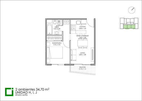 Imagen 11 de 14 de Departamento En Venta Caseros 3 Amb. A Estrenar