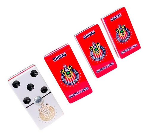 Domino Chivas Profesional + Baraja Faisan Plastico 100% Roja