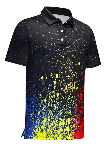 Playera Tipo Polo Deportiva Hombre De Manga Corta Suave Golf