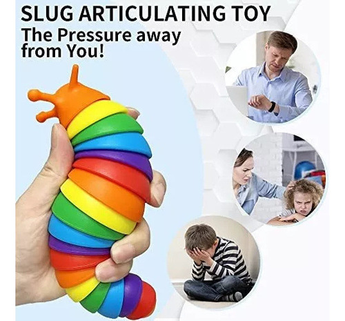 Gwj Juguete Sensorial Fidget Slug Para Niños Pequeños