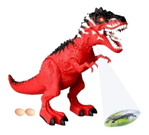Juguete Dinosaurio T- Rex Huevos + Proyector