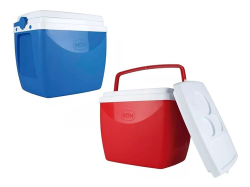 Caixa Termica 34l Azul/vermelha