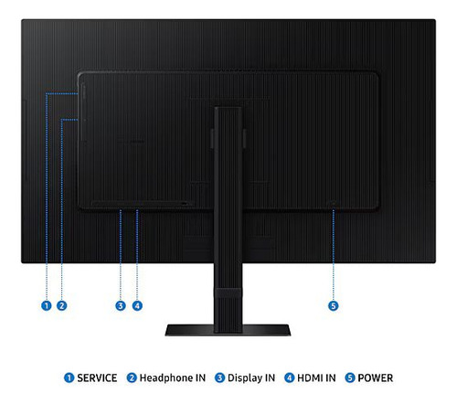 Monitor Samsung 27 Uhd Ips Hdr Hdmi Dport Ls27d700ealxzs