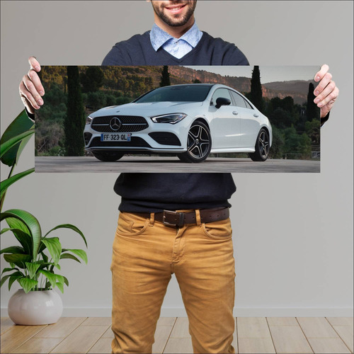 Cuadro 30x80cm Auto 2019 Mercedes Benz Cla Class 195