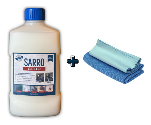 Sarro Cero Quita Mancha Baño Vidrios Grifo + Paño Microfibra