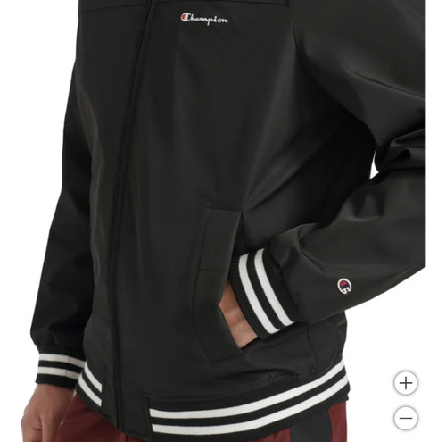 Chamarra Champion Hombre Bomber Con Capucha 100% Original