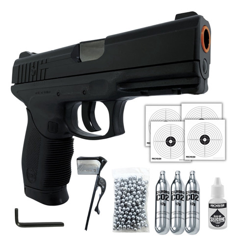 Pistola Pressão Rossi Kwc Pt Taurus 24/7 Co2 4,5mm Forte!