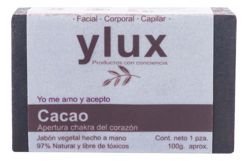 Jabón en Barra Ylux Cacao 100g