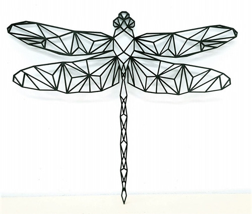 Cuadro Libelula Geometrica 114 X 97 Cm Mdf De 6mm