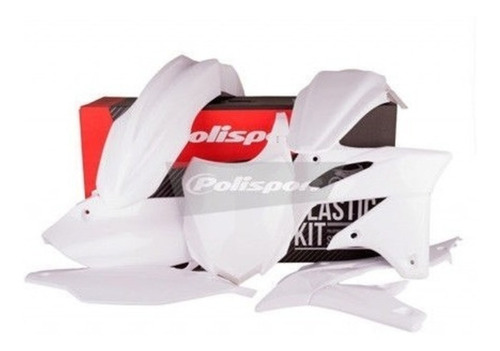 Kit De Plásticos Kawasaki Kxf 250 2013-2015 Blanco Polisport