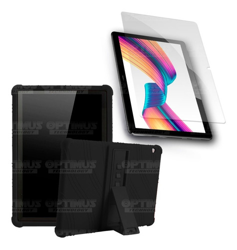 Combo Cristal Protector Vidrio Y Forro Tablet Huawei T3- 10