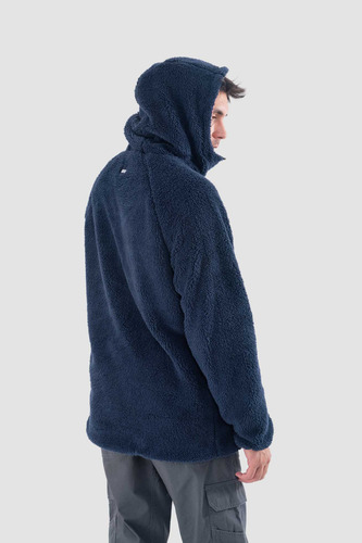 Polerón Chiporro Hombre Shaggy Grizzly Reversible Navy