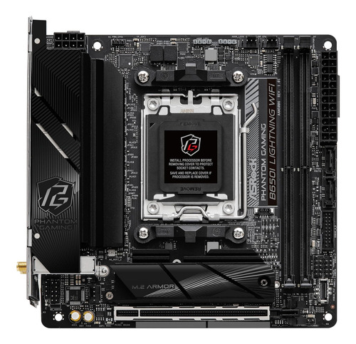 Asrock B650i Lightning Wifi 6e Amd Socket Am5 Ryzen B650 Ddr