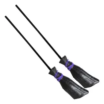 Comprar 2 Vassouras Decorativa Dia Das Bruxas Halloween Grande Preta