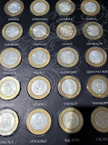 Monedas Conmemorativas De 100 Pesos De Los Estados 