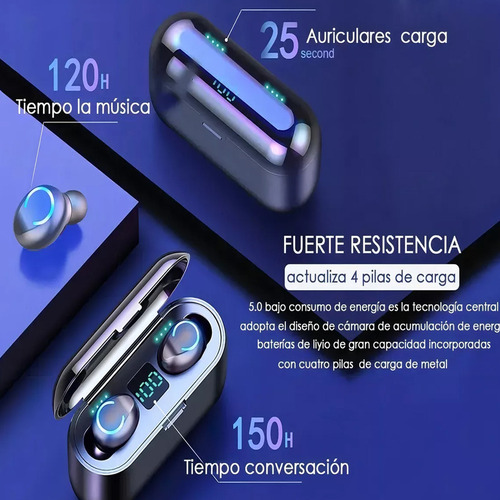Xyx1 Auriculares Intrauditivos Inalámbricos Bluetooth F9