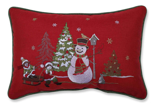 Cojín Lumbar Decorativo Christmas Frosty Scene, 1 Unid...