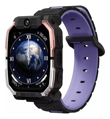 Smartwatch Infantil Hw Z10 4g Android 4/64gb Chip Wi-fi Gps Prata Preto Preto
