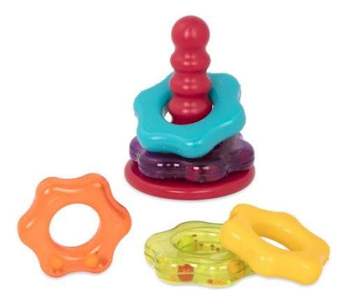 Anillos Apilables Arco Iris Juguete Para Bebés 1 Año